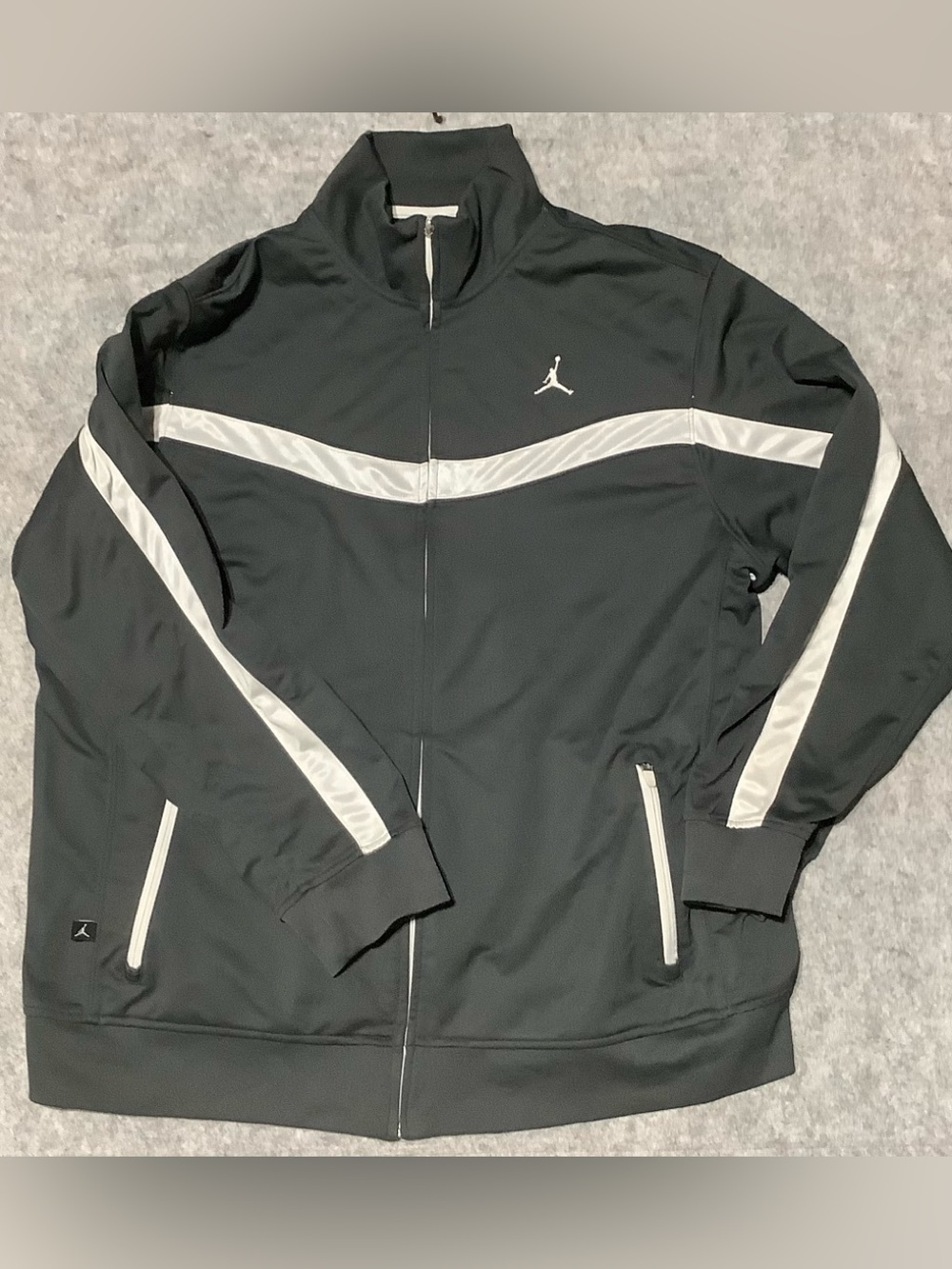 Nike Men's Jordan Jumpman Warm-Up Track Jacket in Gray/Dark Charcoal Sz XL